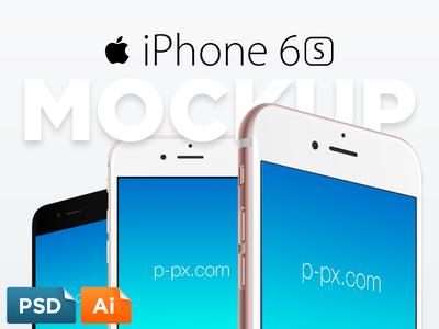 iphone 6s mockup psd&ai 下载