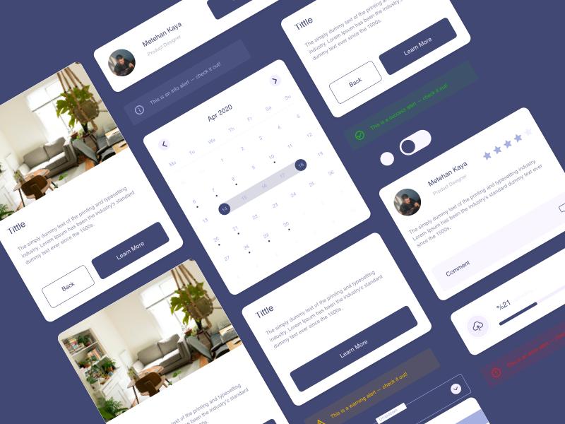 UI组件元素 ui kit .sketch素材下载