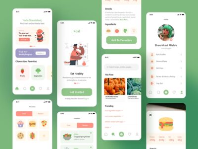 营养、美食app ui .fig素材下载