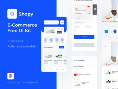 简洁运动鞋类电商app shopy ui .fig素材下载