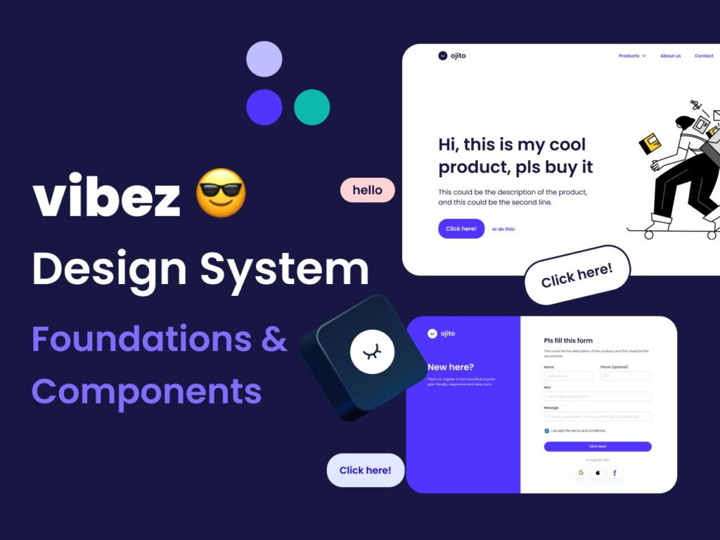 VIBEZ – Autolayout UI Kit figma ui设计系统