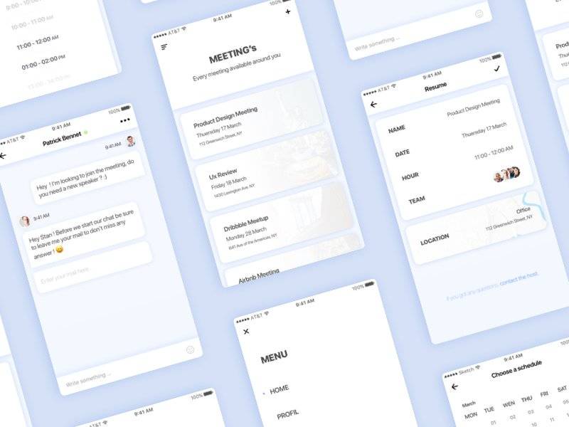 Meeting App sketch下载