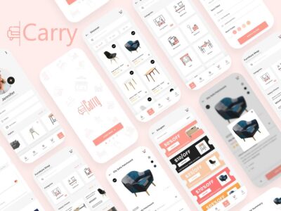 家具电商app Carry ui .xd素材下载