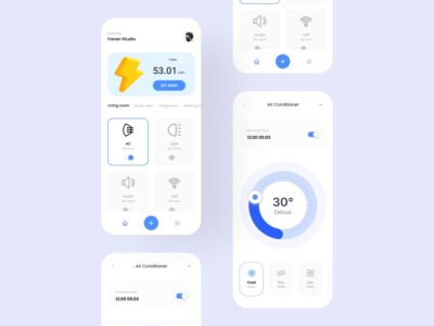 简洁家居app ui .fig素材下载