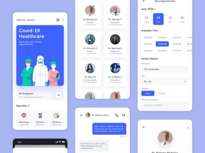 医院挂号、预约app UI.fig素材下载