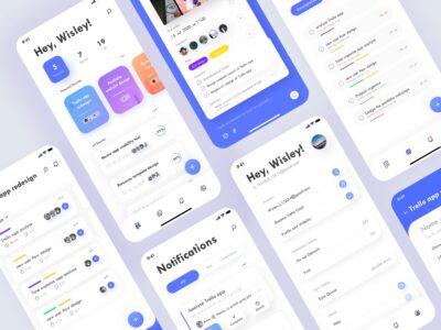 任务管理、团队协作工具Trello app ui redesign .sketch素材下载