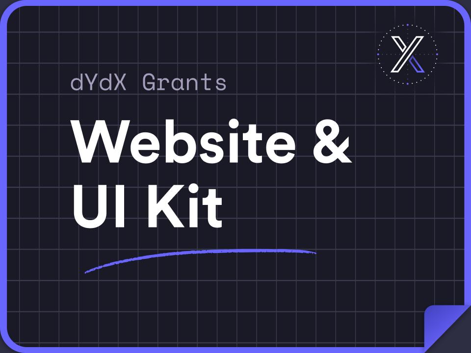 dYdX Grants 网页模板组件包uikit .fig素材下载