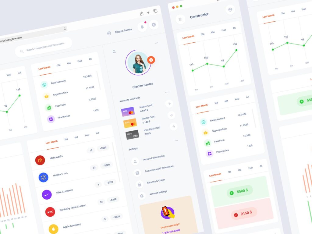 响应式Dashboard UI Kit .fig素材下载