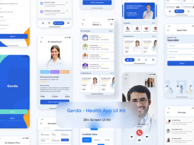 Gerda 医疗服务app ui .fig素材下载