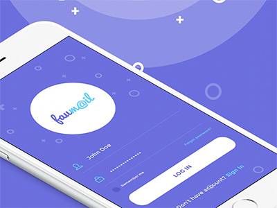 faumail 邮件app ui psd下载