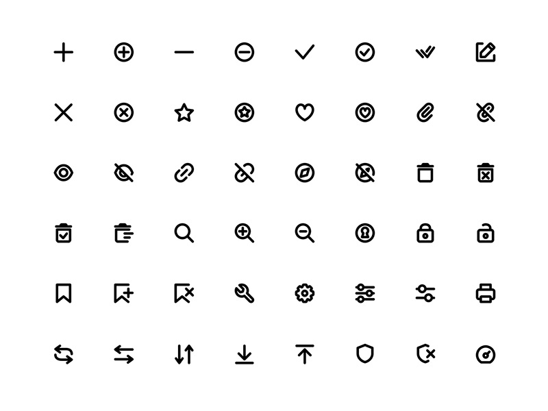 Super Basic Icons 免费版 .sketch图标素材下载