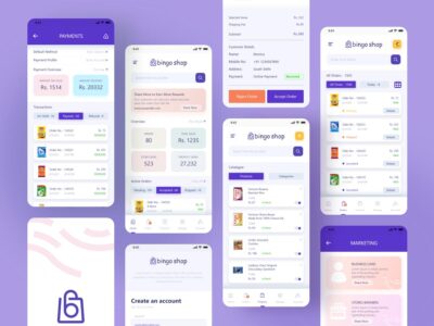 Bingo Shop百货电商app ui .xd素材下载