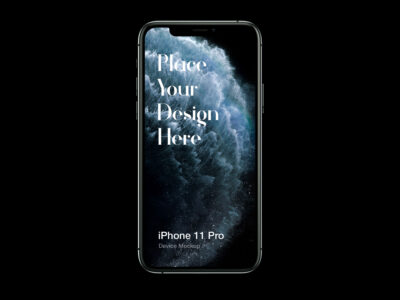 iphone 11 正面mockup .psd素材下载