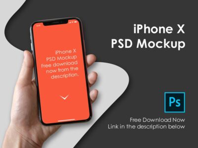 手持iphone实景mockup .psd素材下载