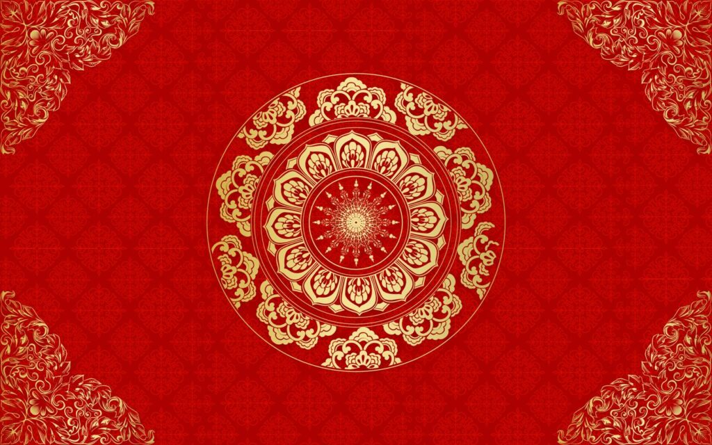 国潮中国风古典吉祥如意美好寓意背景图素材(1) .psd素材下载