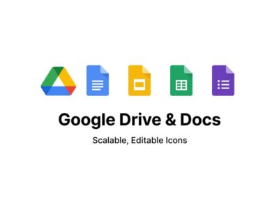 Google Drive & Docs 图标 .fig素材下载