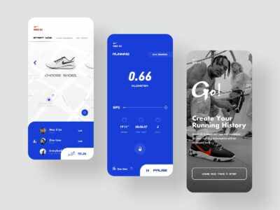 健身APP-NIKE RUN CLUB ui .sketch素材下载