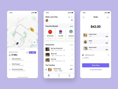 外卖app ui .xd素材下载