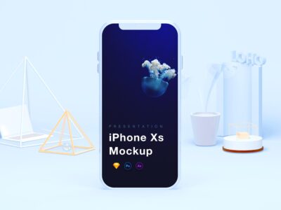 iPhone Xs Mockups [PSD+Sketch+AEP]