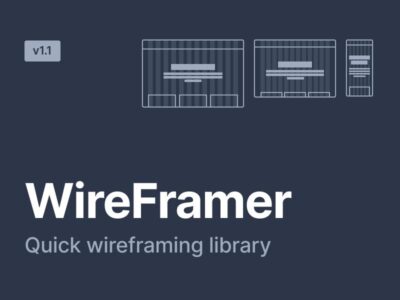 WireFramer 快速线框图、原型图组件包 .fig素材下载