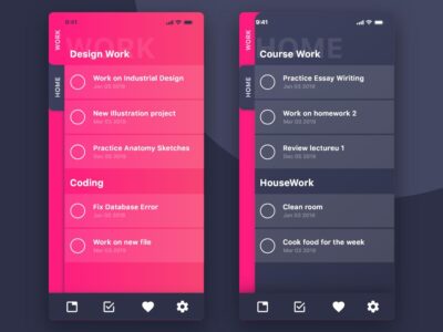 任务计划 to do list app ui .sketch素材下载