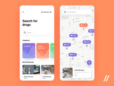 地图搜索app ui .fig素材下载