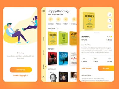 书店app ui .sketch素材下载