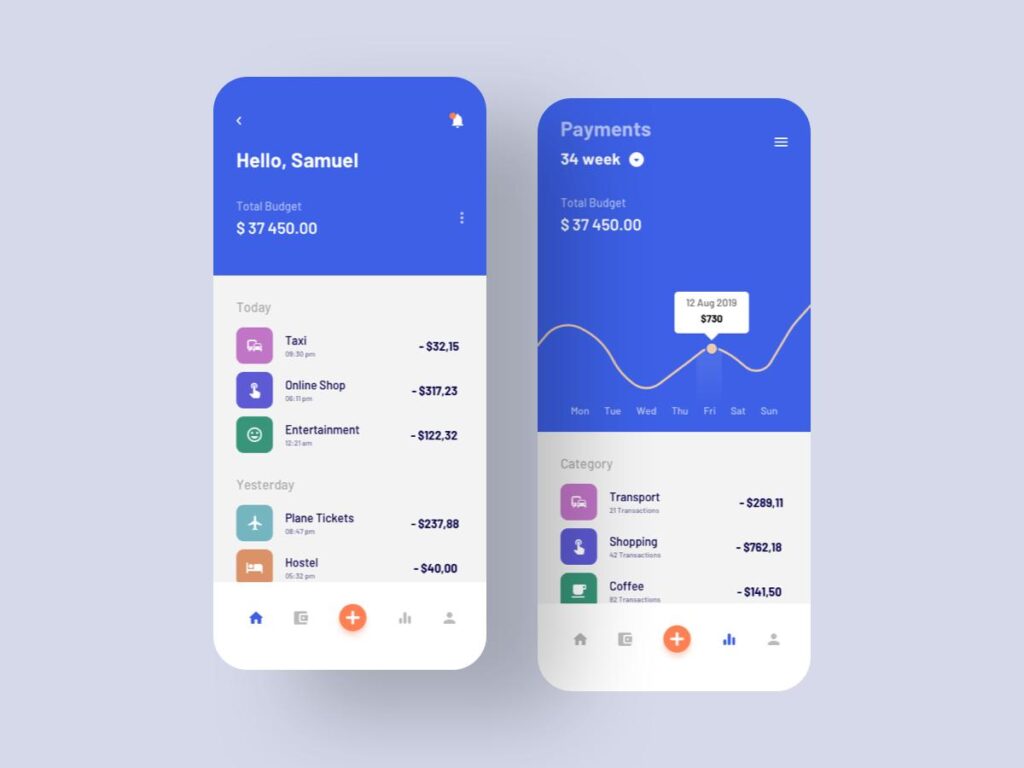 dashboard app ui .fig .sketch .xd素材下载