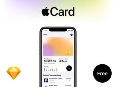 Apple Card ui .sketch素材下载