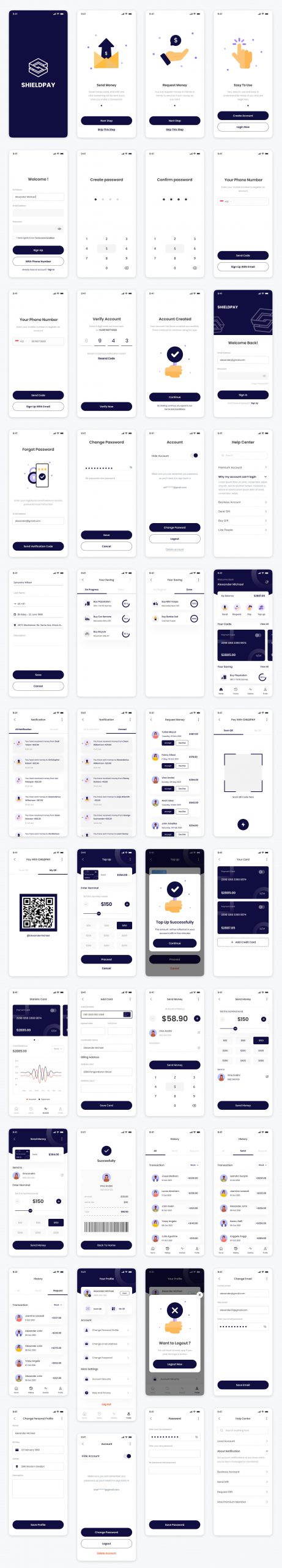 成套金融app ui .fig素材下载