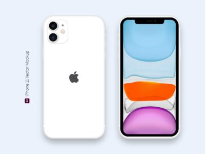 白色iphone 11 mockup .xd素材下载