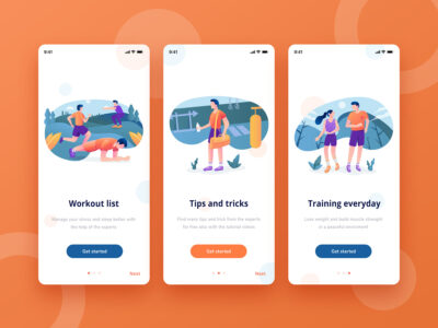 app onboarding 插画 .psd 素材下载