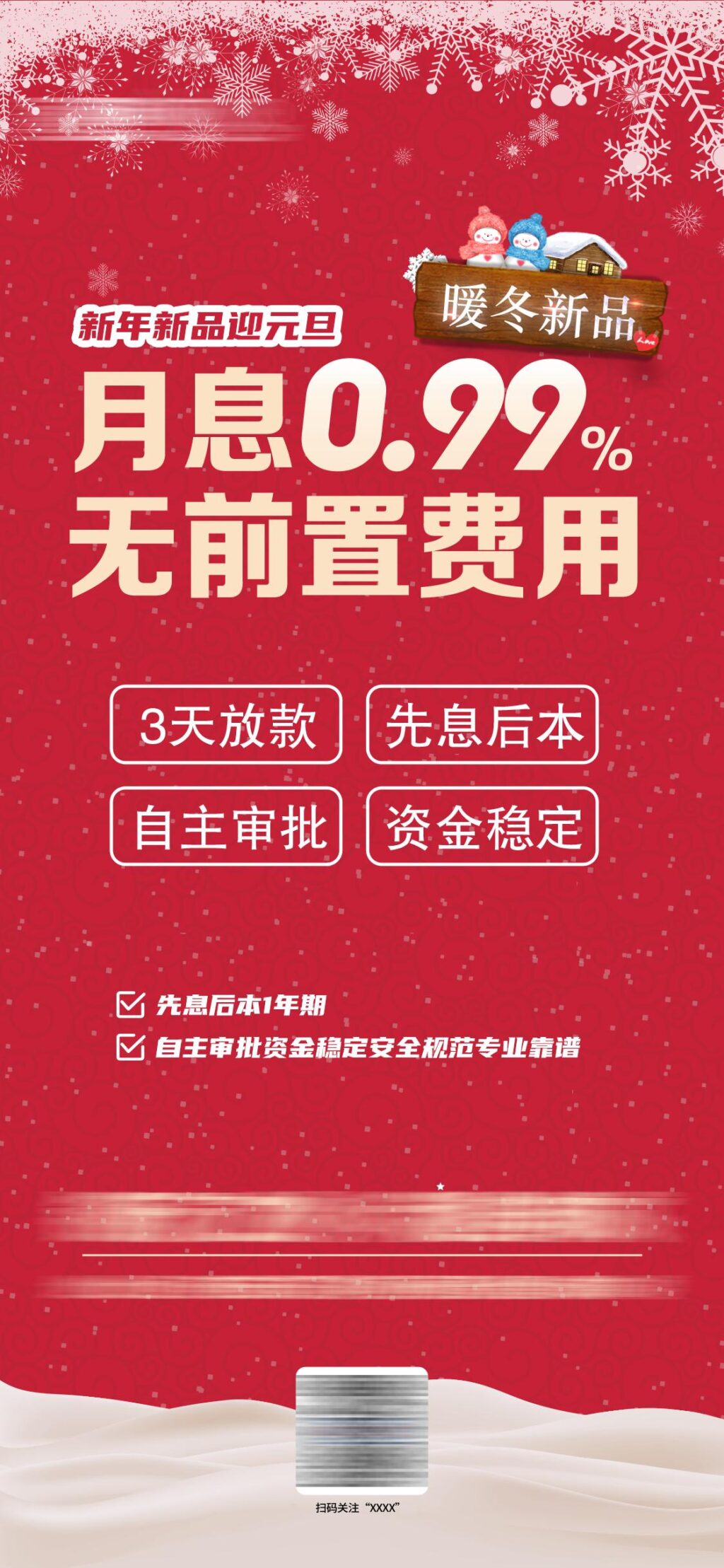 金融贷款车贷房贷经营贷理财证券推荐海报投资发布psd素材模板(7)