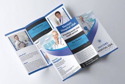 医疗三折页画册模板 Medical Trifold Brochure