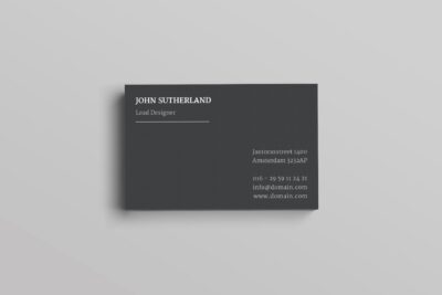 高端简约商业名片模板 Sutherland Business Card Template