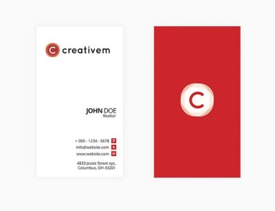 极简主义商业名片设计模板mubMinimal Business Card Template 1