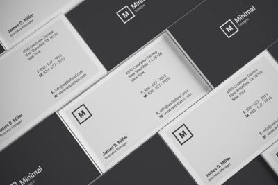 极简主义名片设计模板 Minimal Business Card