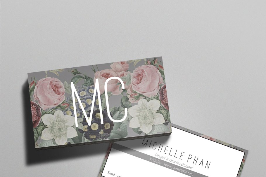 优雅的名片模板 Elegant business card template