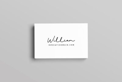 极简主义名片模板 William Business Card Template