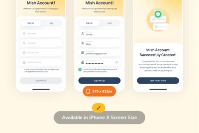 注册移动应用APP UI KIT (FIG)