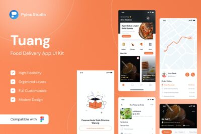 食品配送应用APP UI KIT (FIG)