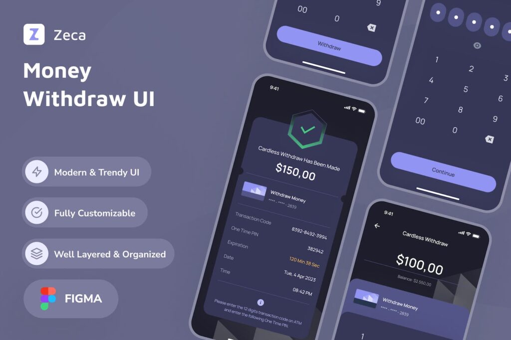 提款应用APP UI KIT (FIG)