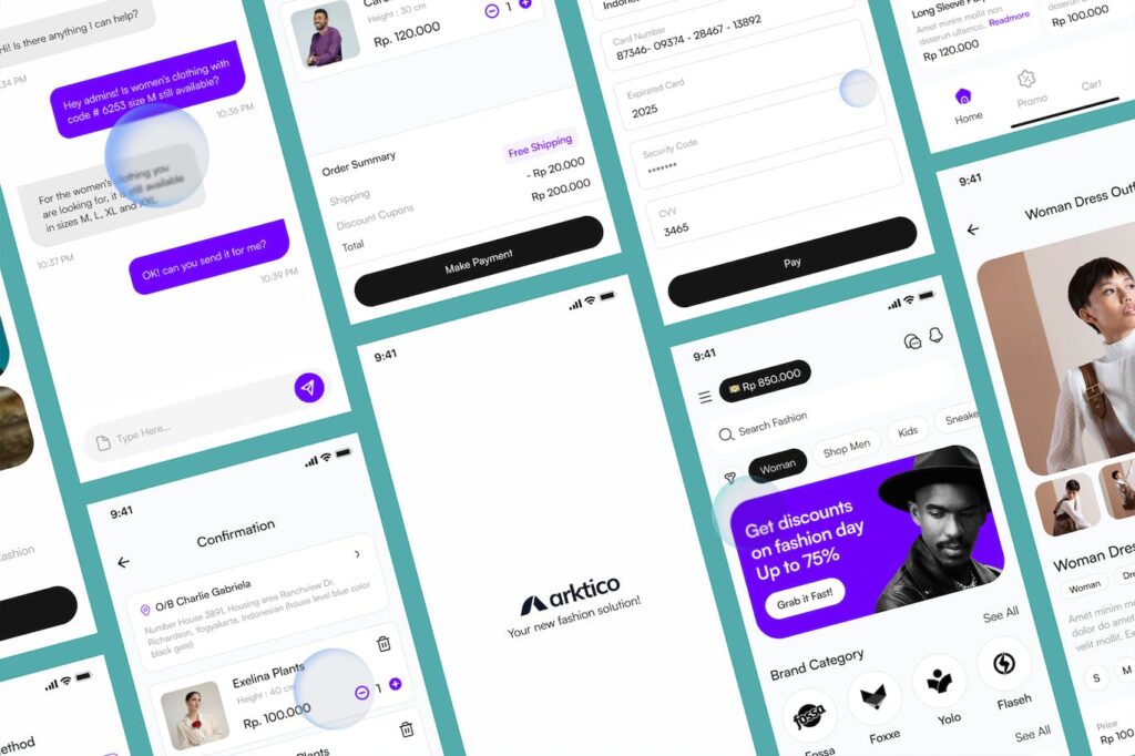 时尚电商手机应用APP UI KIT (FIG)