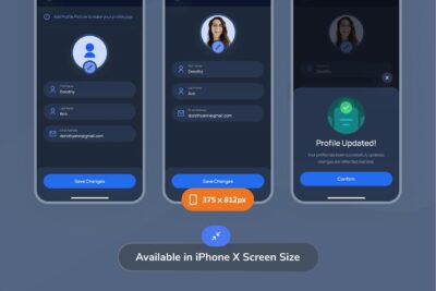 编辑配置文件应用App UI Kit (FIG)