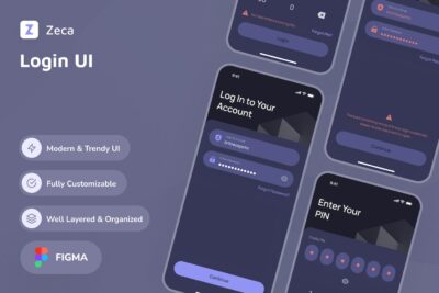 登录应用APP UI KIT (FIG)