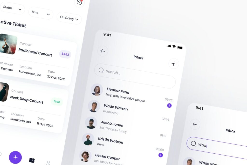 附近的活动票务 App UI Kit (FIG)