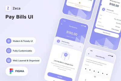 支付账单应用APP UI KIT (FIG)