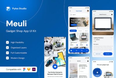 小工具商店移动应用 App UI Kit (FIG)