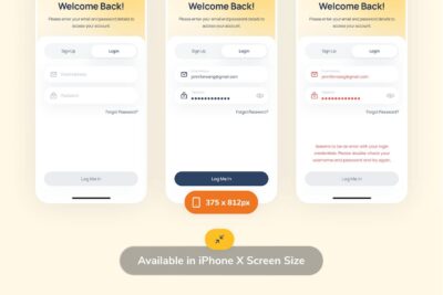 登录移动应用APP UI KIT (FIG)