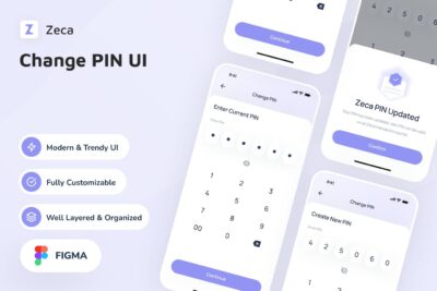 更改PIN应用APP UI KIT (FIG)